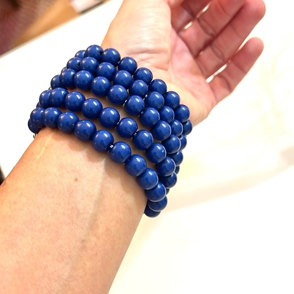 BLUE DAHLIA, Stunning Statement Bracelet, Multi-Stands, Excellent Condition - Picture 2 of 7